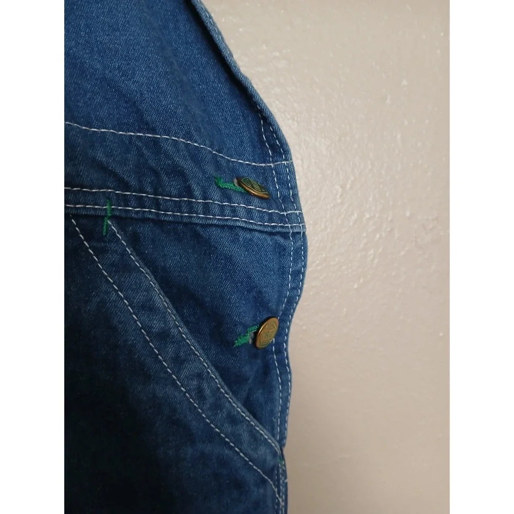 Liberty Overalls 42x32 Bib Denim Carpenter Western Cowboy Work Wear Hammer Loop - Picture 4 of 14